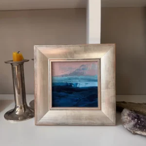 Mini Beach Lines 1 (£150) <br><span class="prod-category">Beach Lines Collection</span><br><span class="prod-size">13cm x 13cm oil on gesso</span>